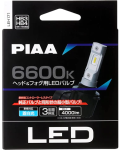 PIAA | HB3/HB4/HIR1/HIR2 | LED ombygnings Kit med integrert CanBus motstand 6600K