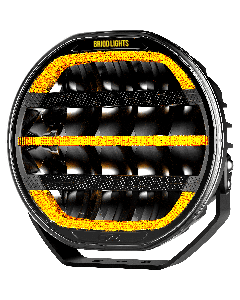 BriodLights 9" OZZ LED fjernlys med parklys 15000 lumen sort